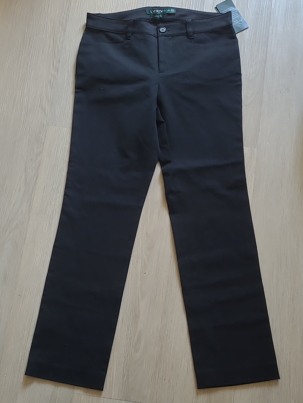 Lauren Ralph Lauren Straight Leg Slim Fit Women’s Black Dress Trousers Size: 6P